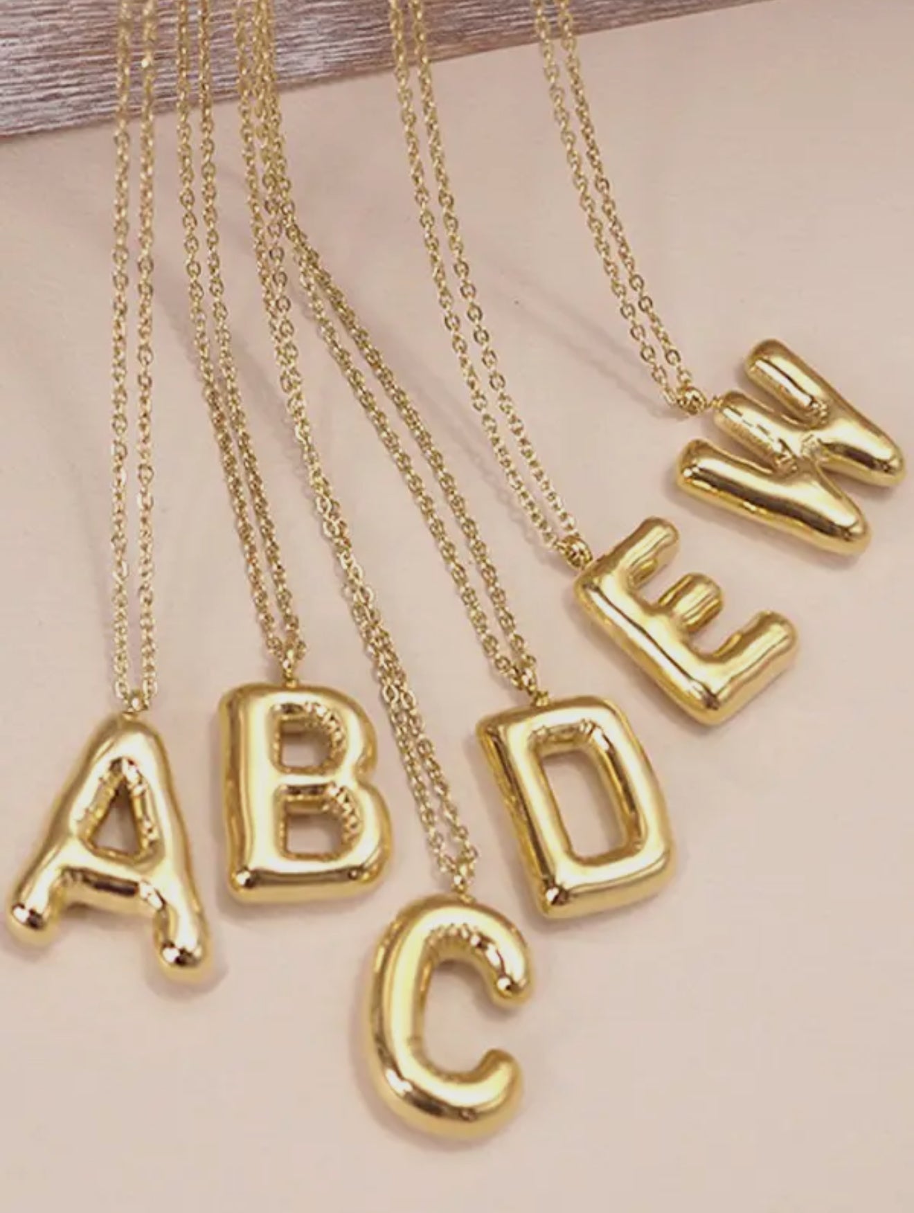 Initial Necklace 18k NonTarnish