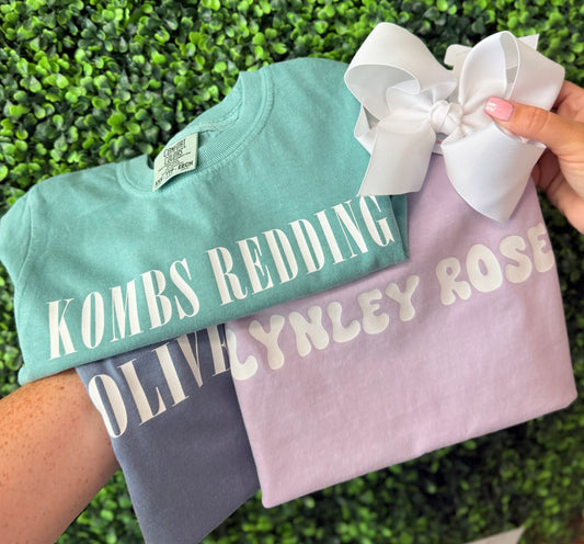 Mystery simple name tee