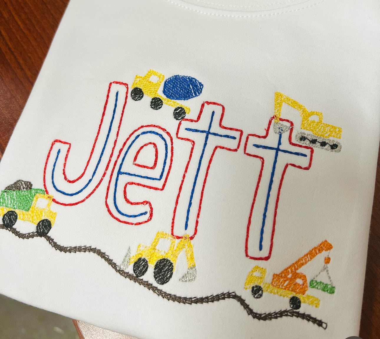 Construction boy tee