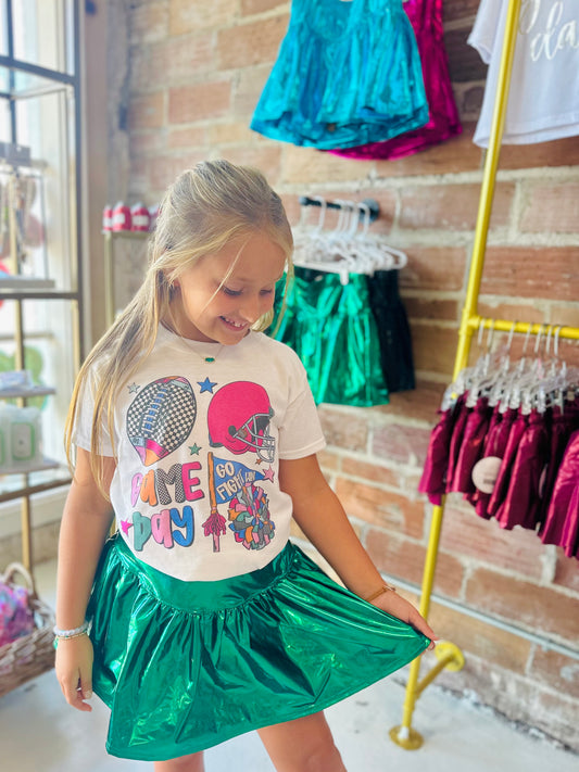Girl’s Metallic Skirt