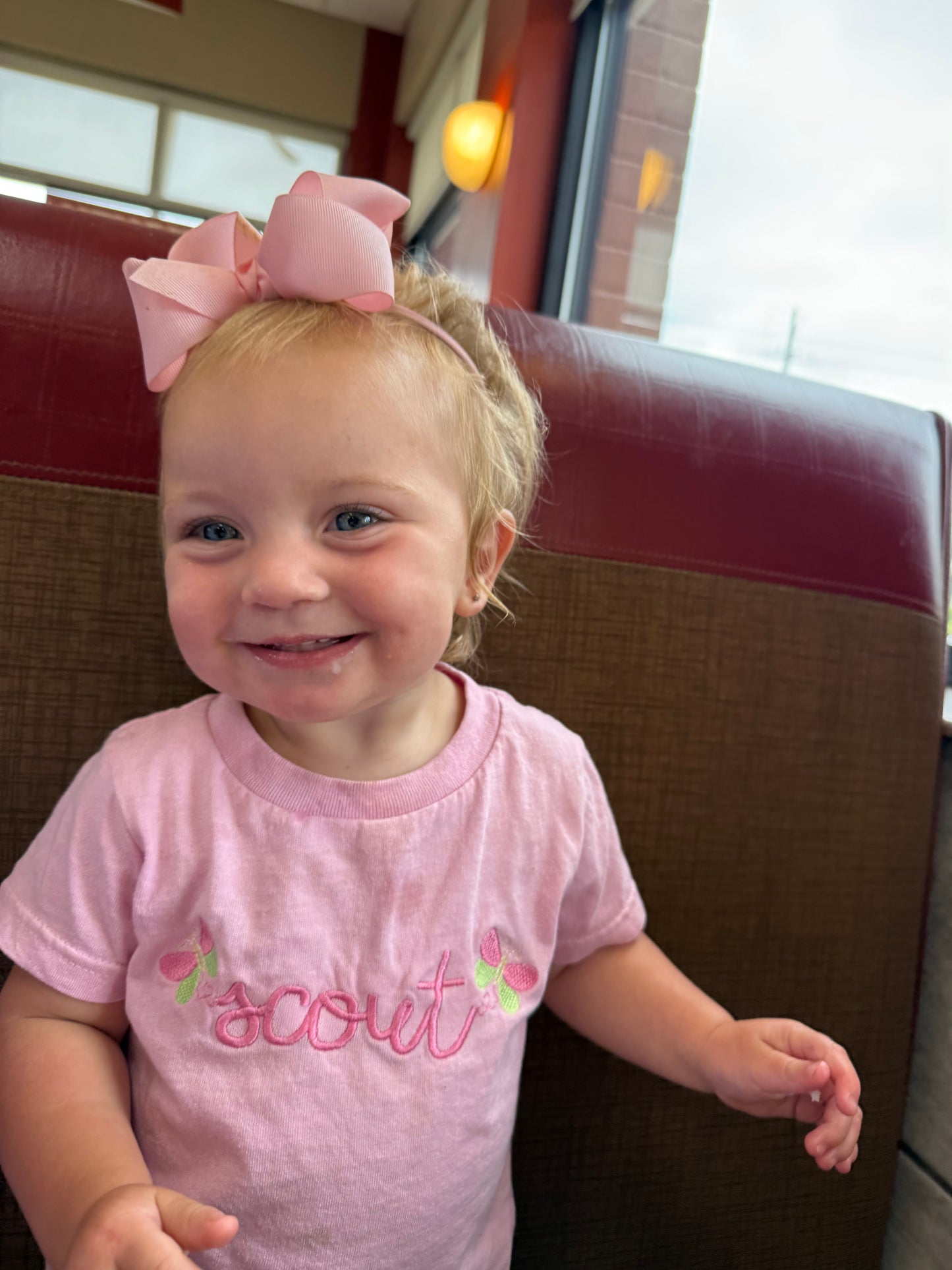 Butterfly cursive tee