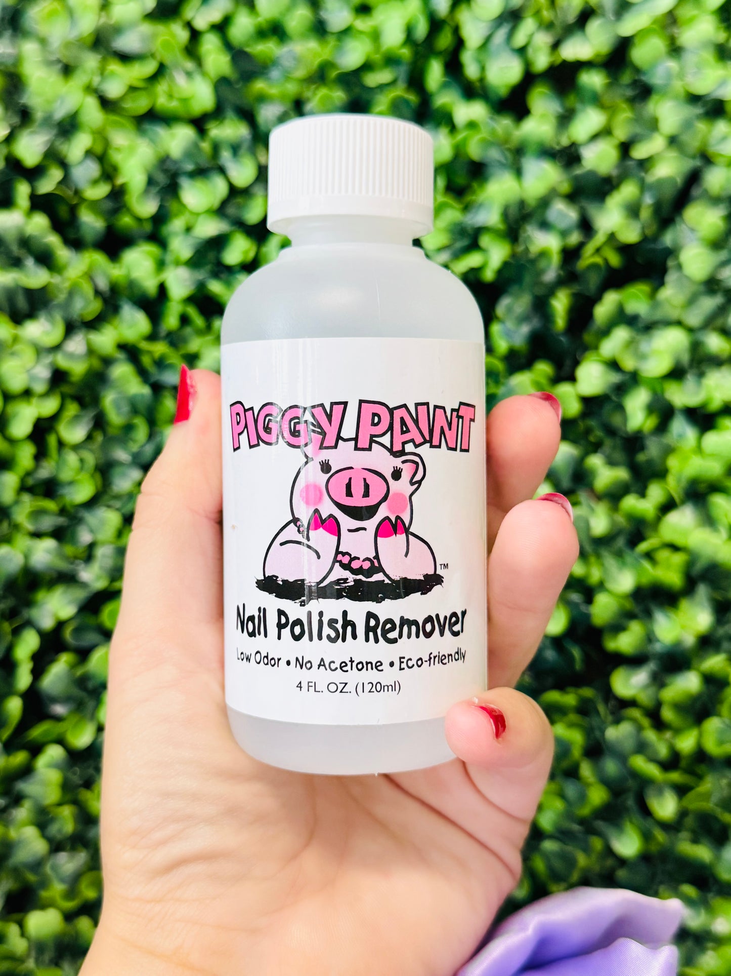 Piggy paint nail polish remover