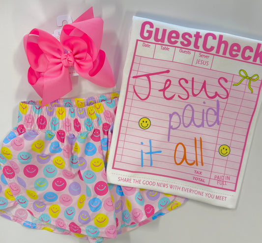 Jesus paid it all tee