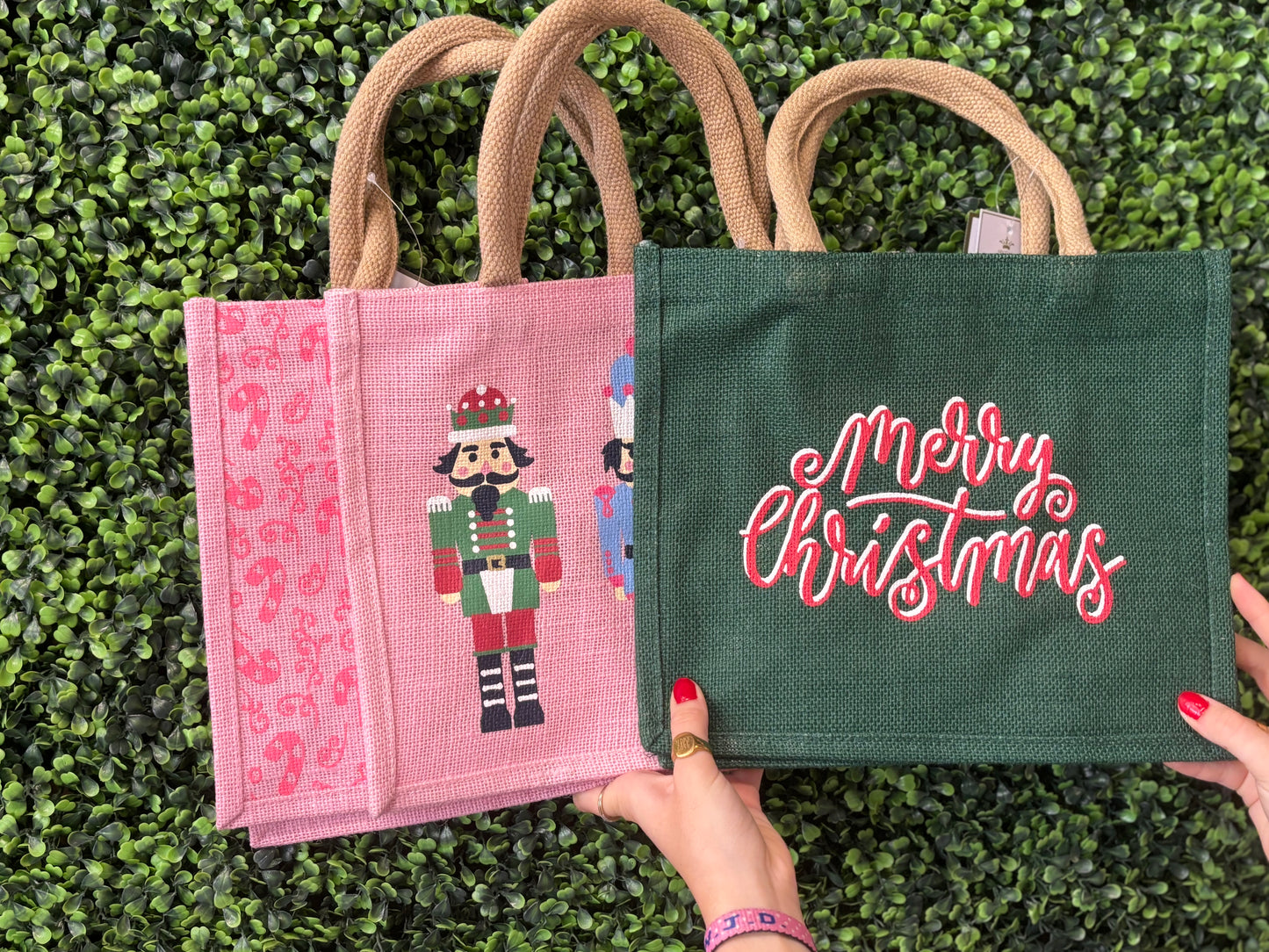 Christmas tote bags