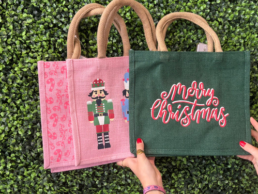 Christmas tote bags