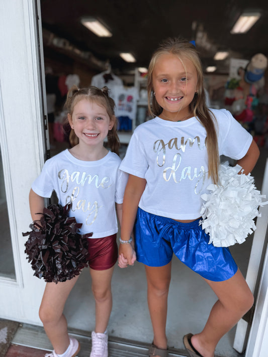 Girl’s Shimmer Butterfly Shorts