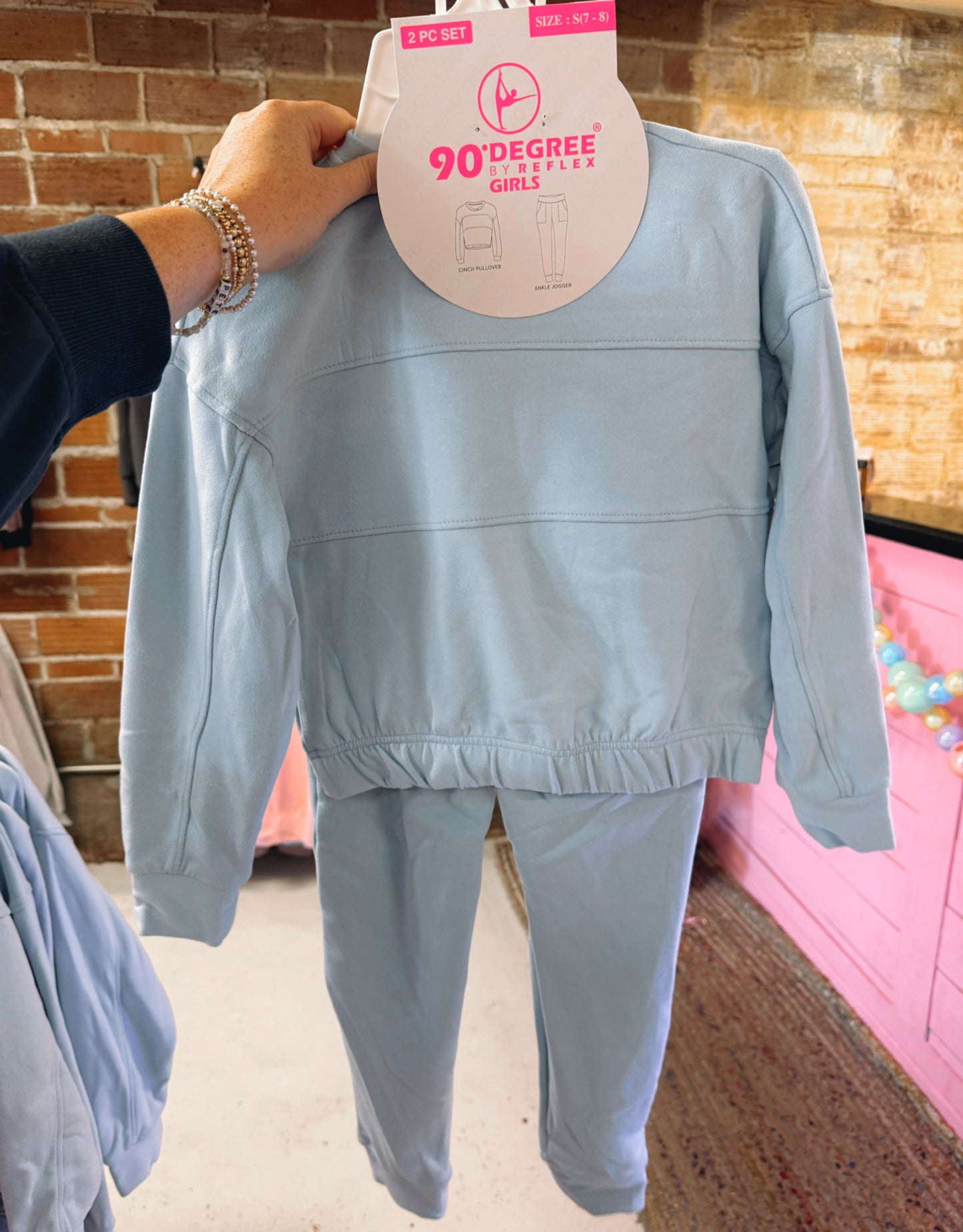 Girl’s Long Sleeve Cinch Jogger set