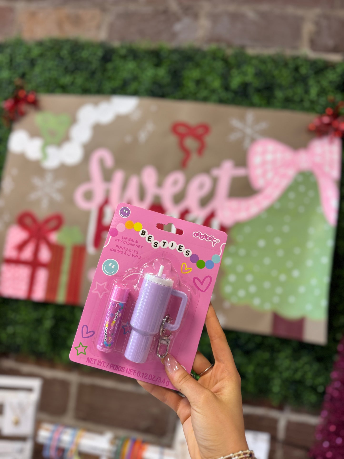 Besties Lip Balm Keychain Set