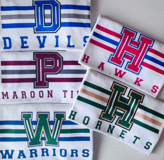 Stripe Hype School Tees