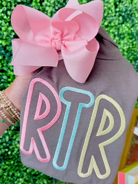 Bubble letter playground font tee