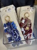 Football Helmet Bandana Keychain