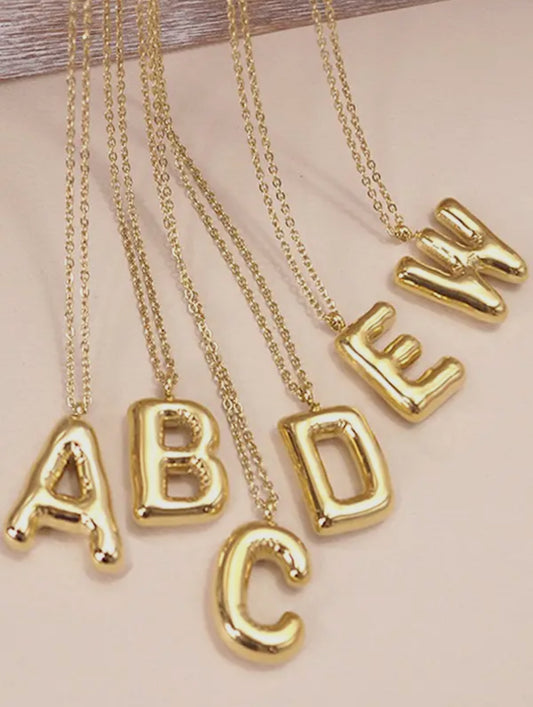 Initial Necklace 18k NonTarnish