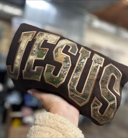 Brown Applique Sweatshirt