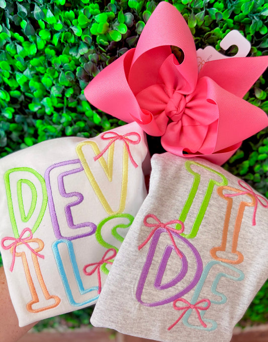 Small town big bow tee