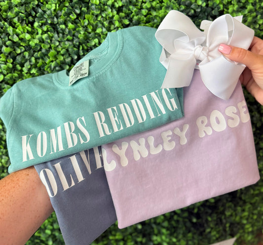 Mystery simple name tee