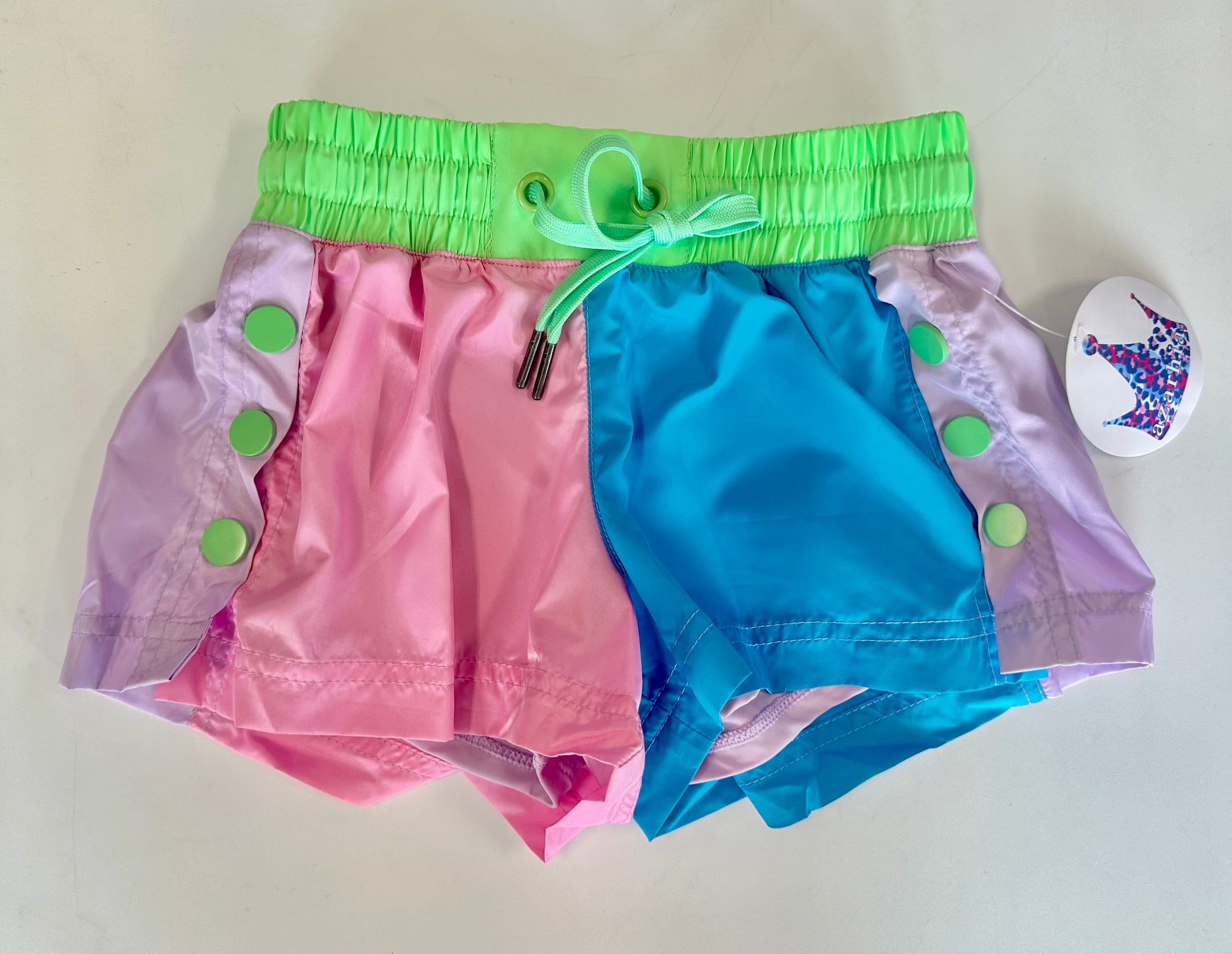 Girl’s Color Block Shorts