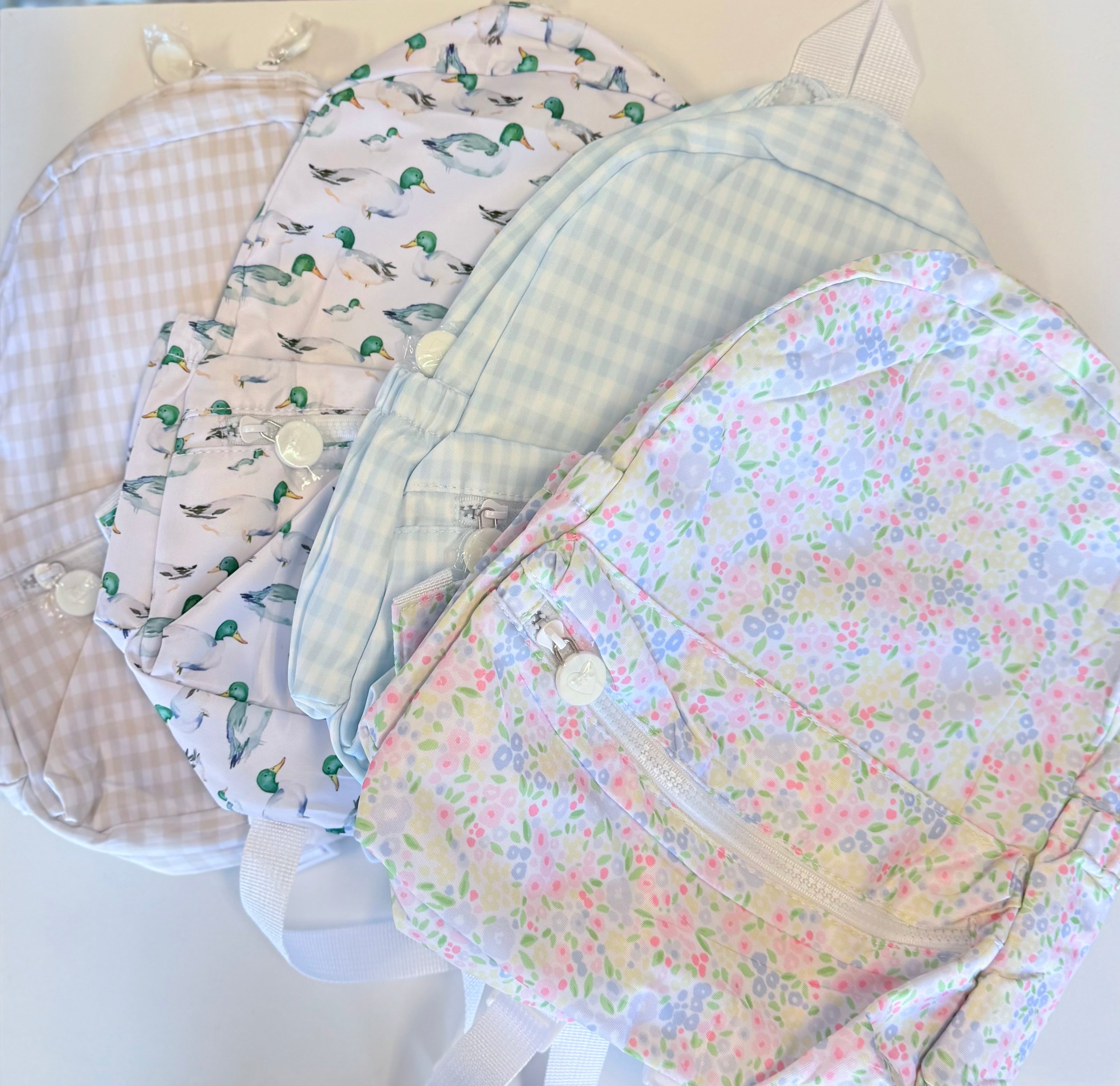 Wipeable mini backpacks