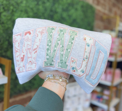 WWJD Applique Sweatshirt