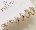 3 pack gold earrings