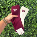 School Spirit Bow Socks
