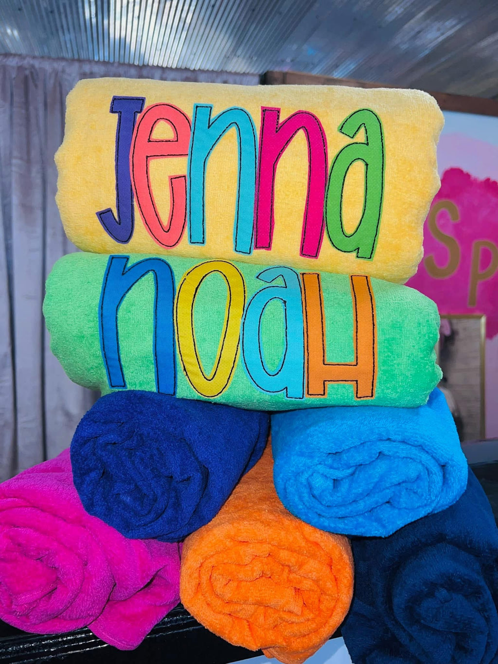 Solid beach towel