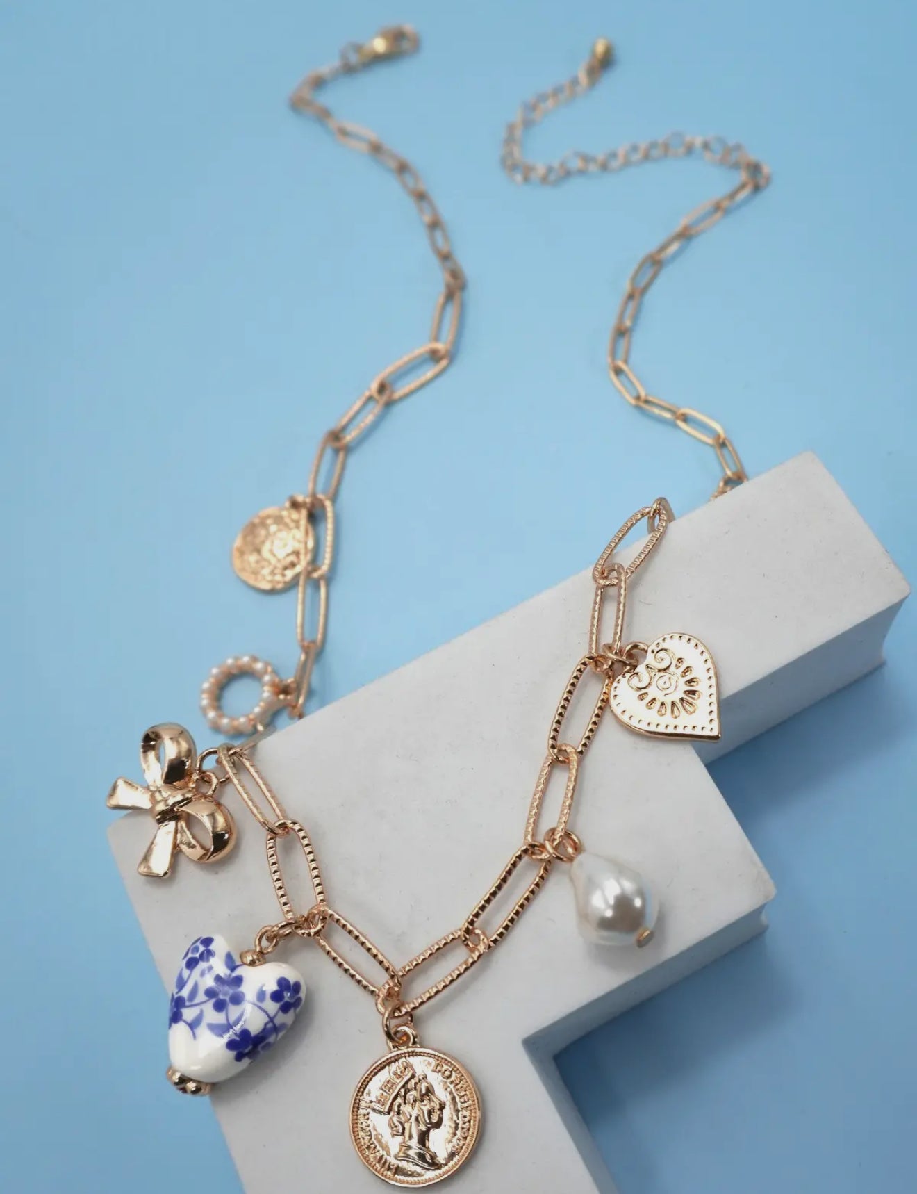 Gold Charm Necklace