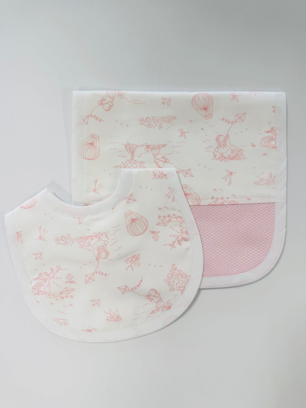 Toile Tales Bibs & Burp Cloth