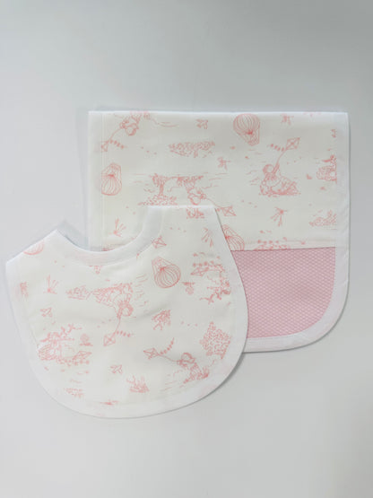 Toile Tales Bibs & Burp Cloth