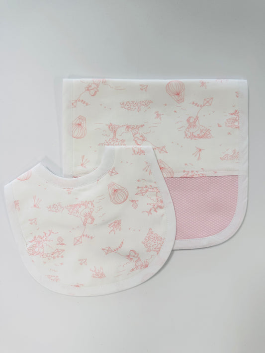 Toile Tales Bibs & Burp Cloth