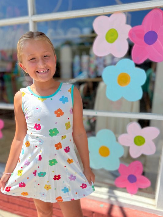 Groovy Flower Athletic Dress