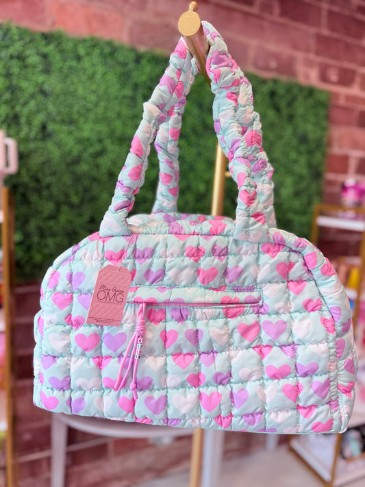 Quilted Puff Duffle Bag