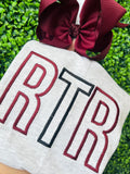 Block font sweatshirt