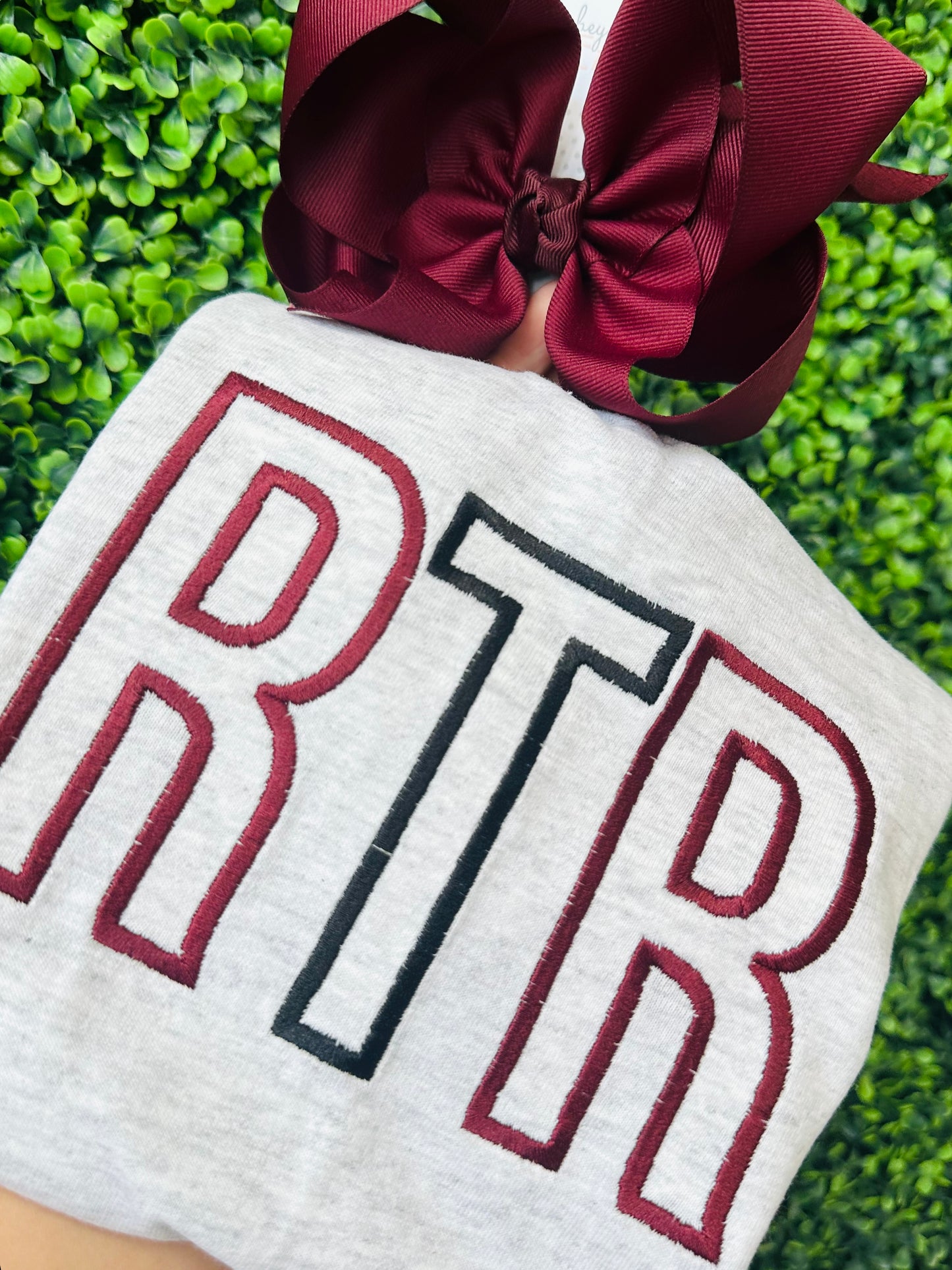 Block font sweatshirt