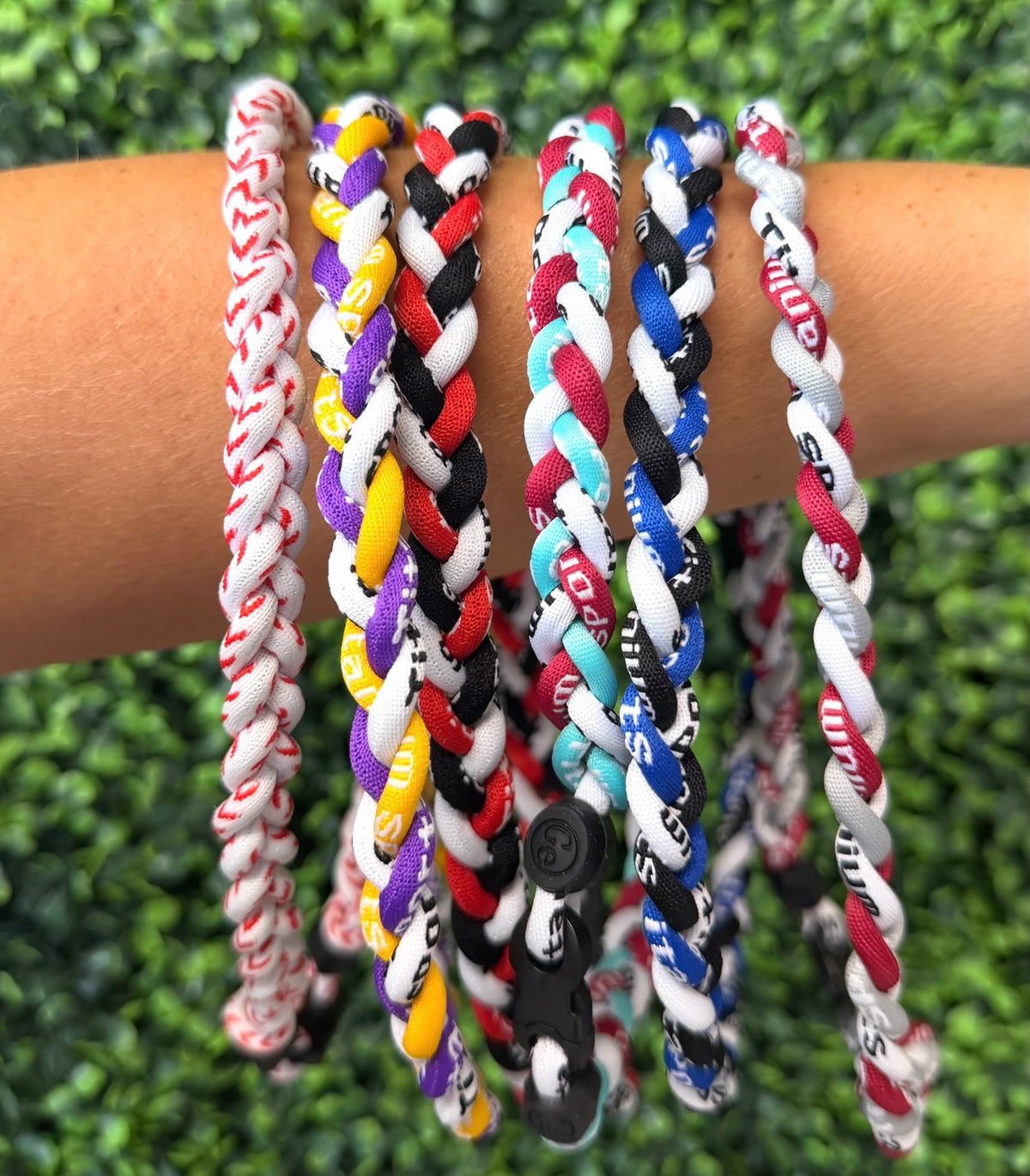 Braided baseball necklace