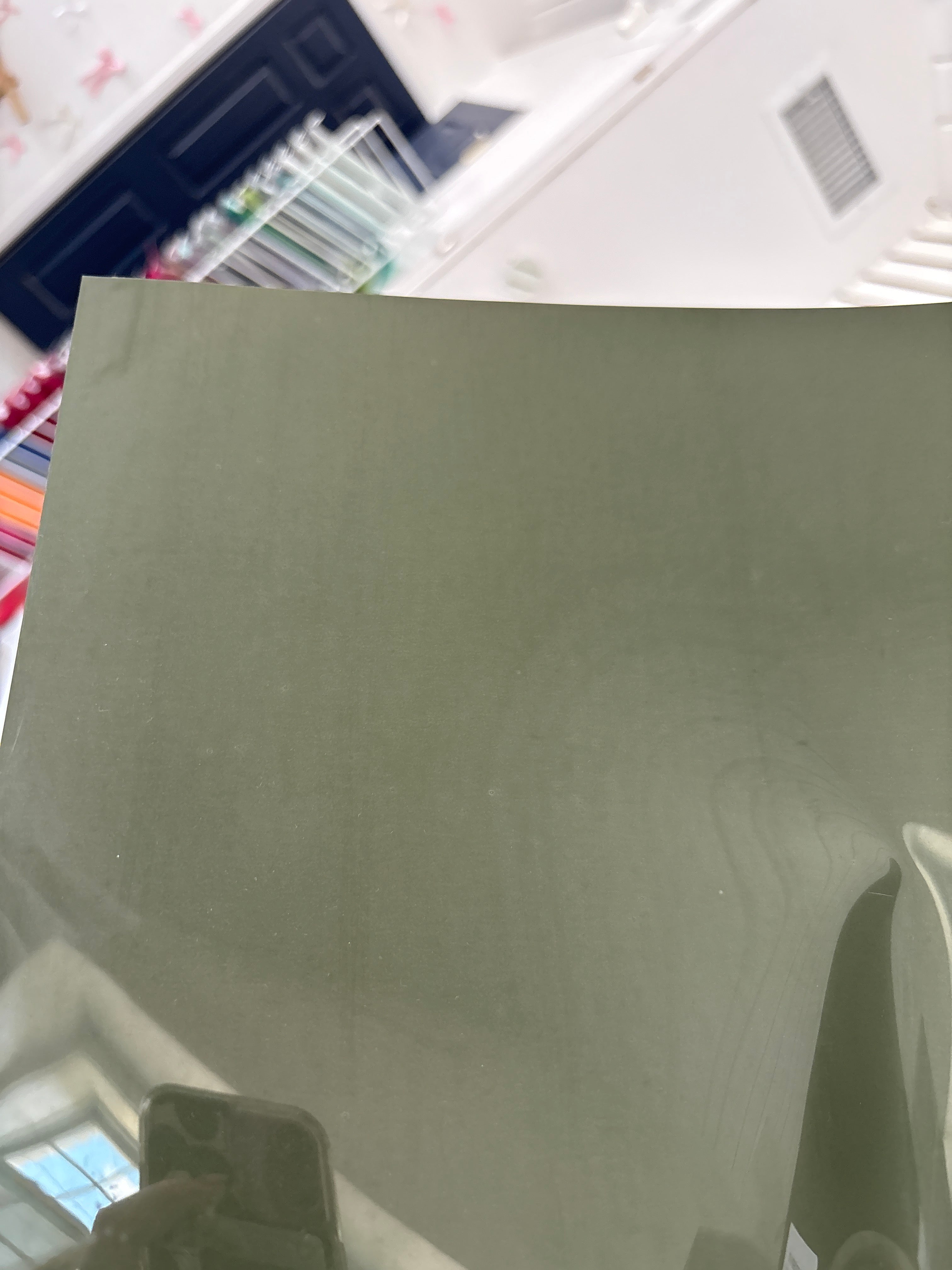 Green and yellow vinyl