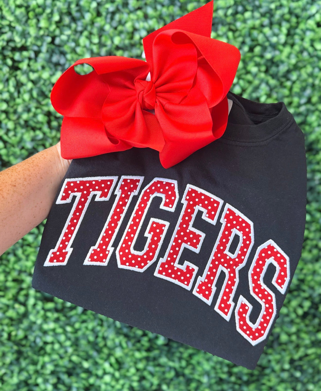 Mystery varsity appliqué tee