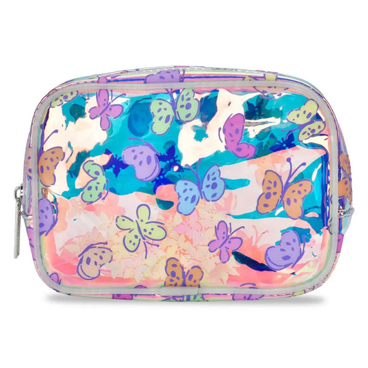 Clear Butterflies Cosmetic Bag