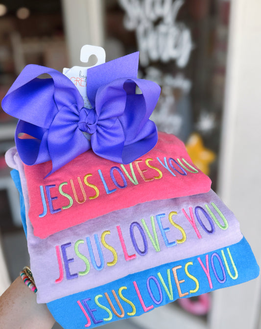 Mystery Jesus loves you tee