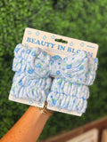 Blue Floral Spa Set