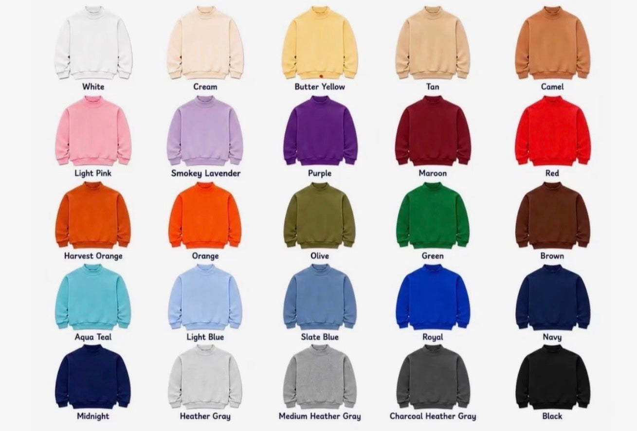 Youth mock neck sweatshirt