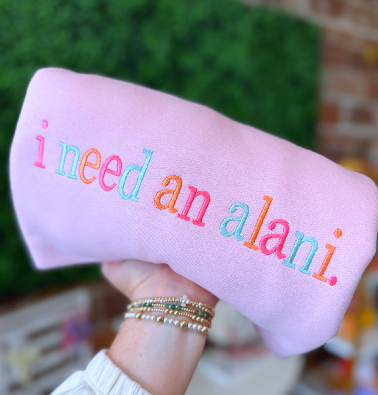 I need an Alani sweatshirt