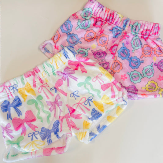 Girls Plush Shorts