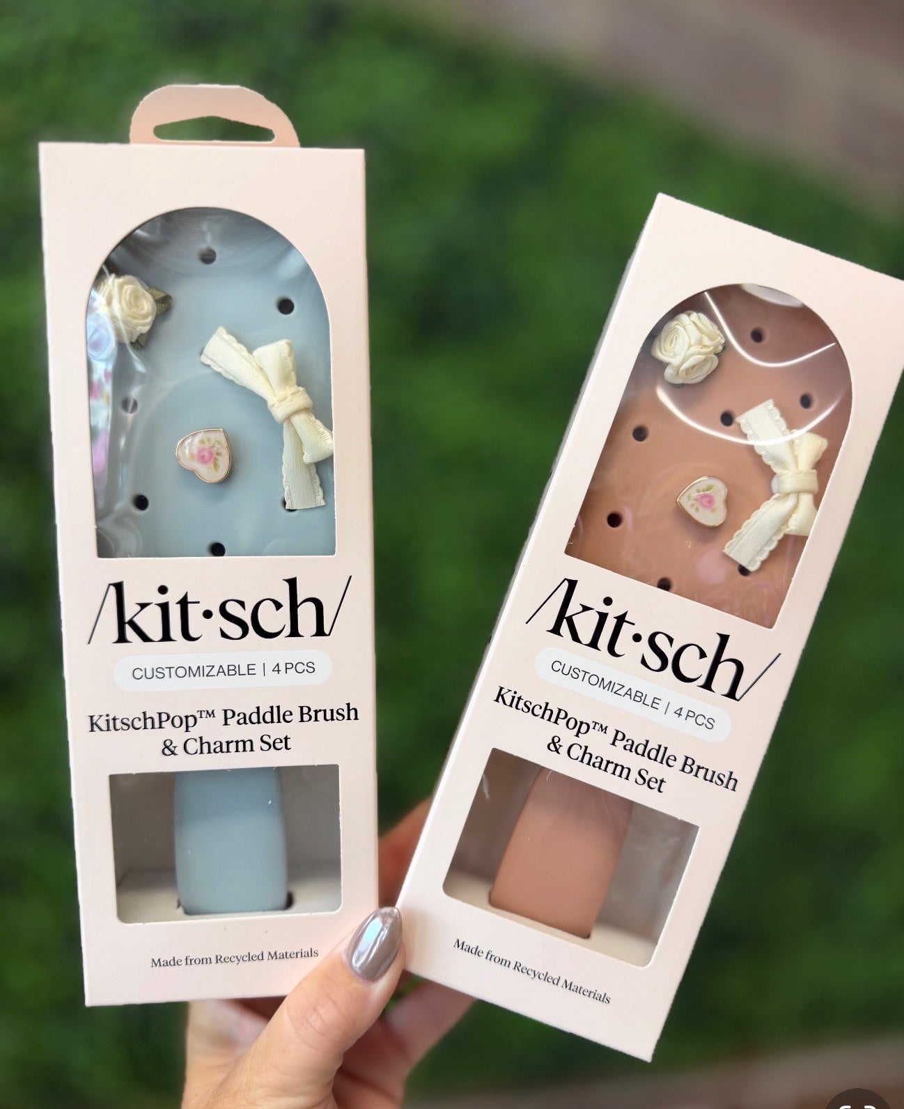 Kitsch Paddle Brush with Charms