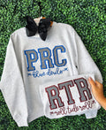 Black gingham slay sweatshirt