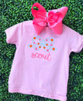 Pumpkin filled bow tee