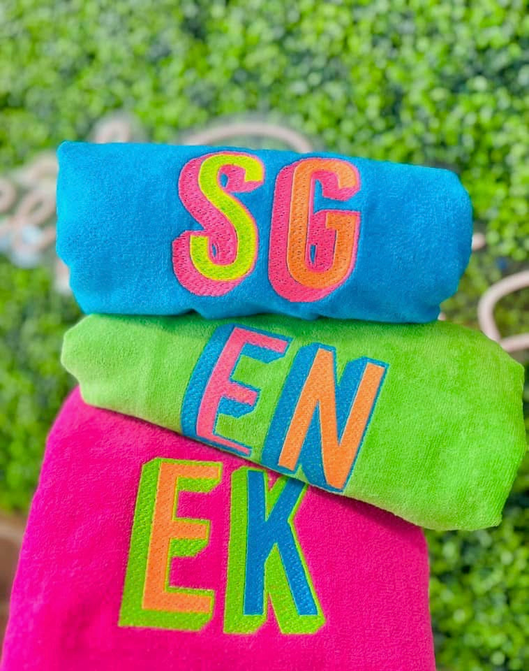Solid beach towel