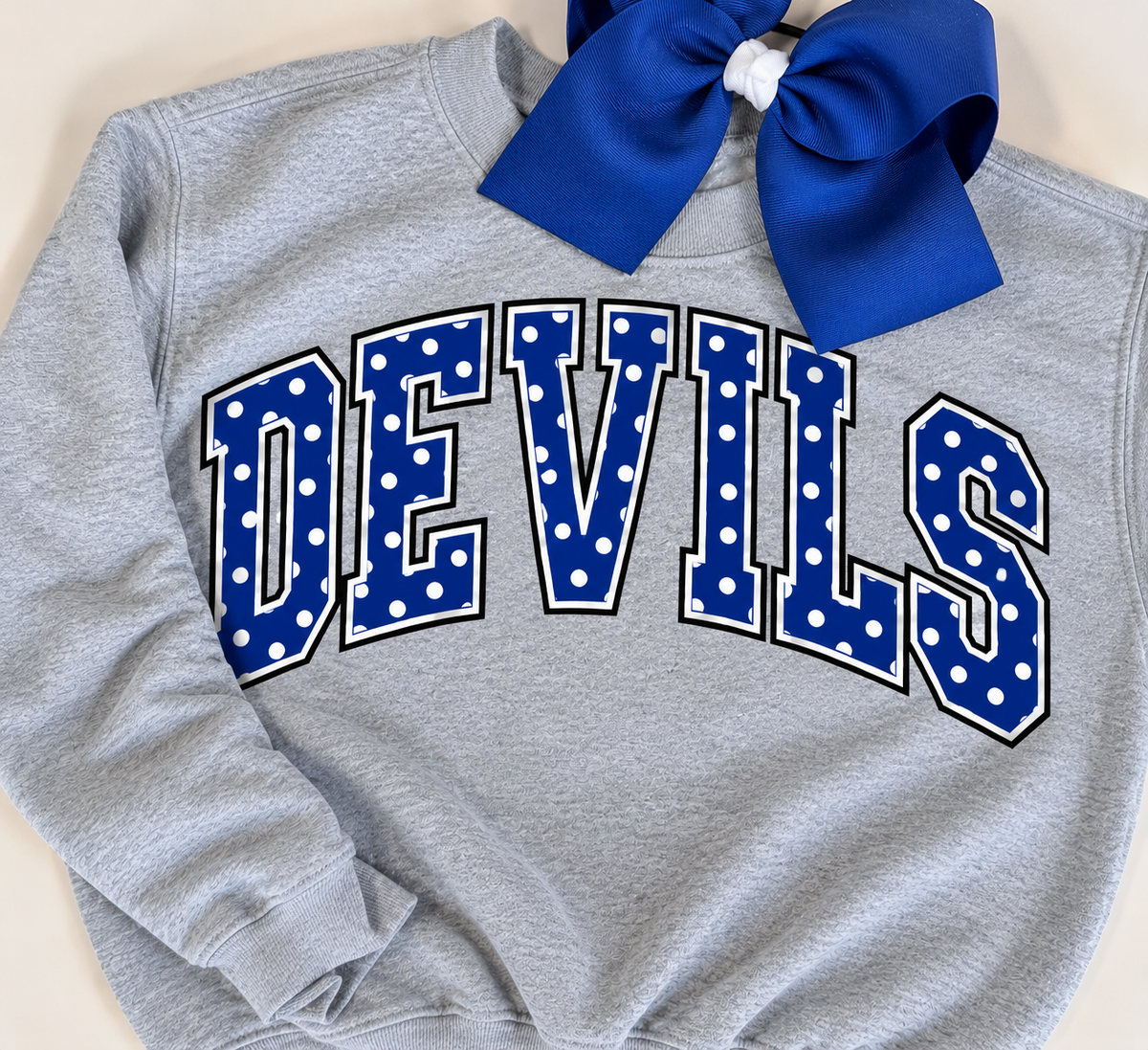 Polka dot school sweatshirt sale