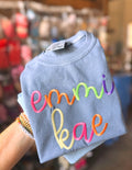 Rainbow stitch mystery tee