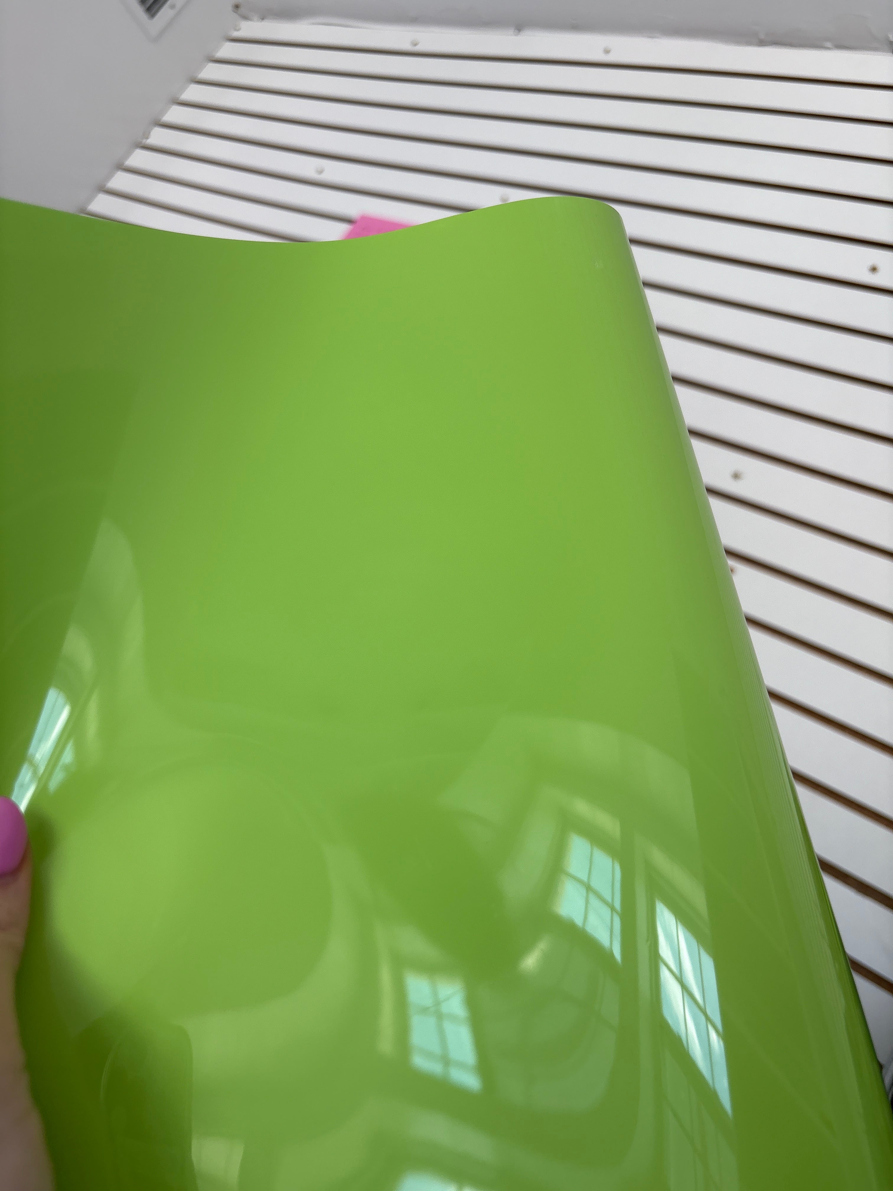 Green and yellow vinyl