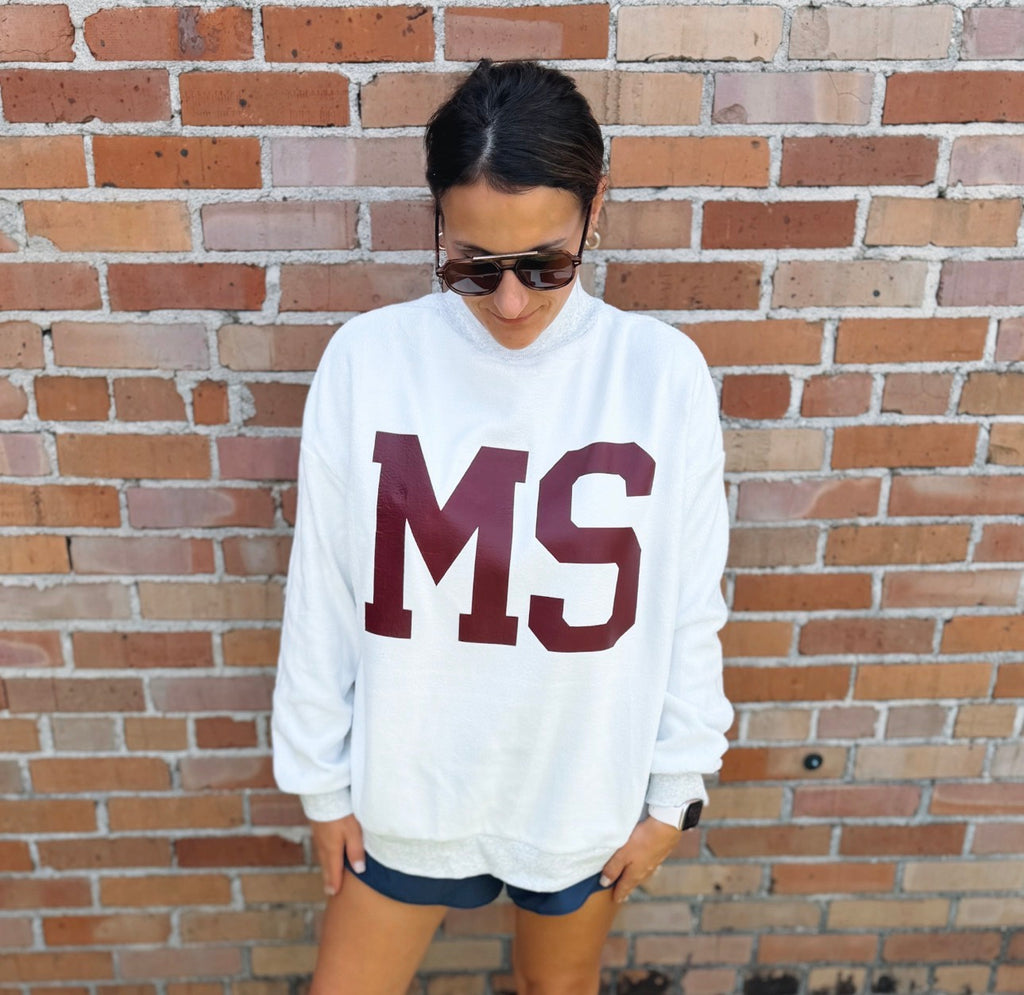 Reversible Mock Neck Sweatshirt
